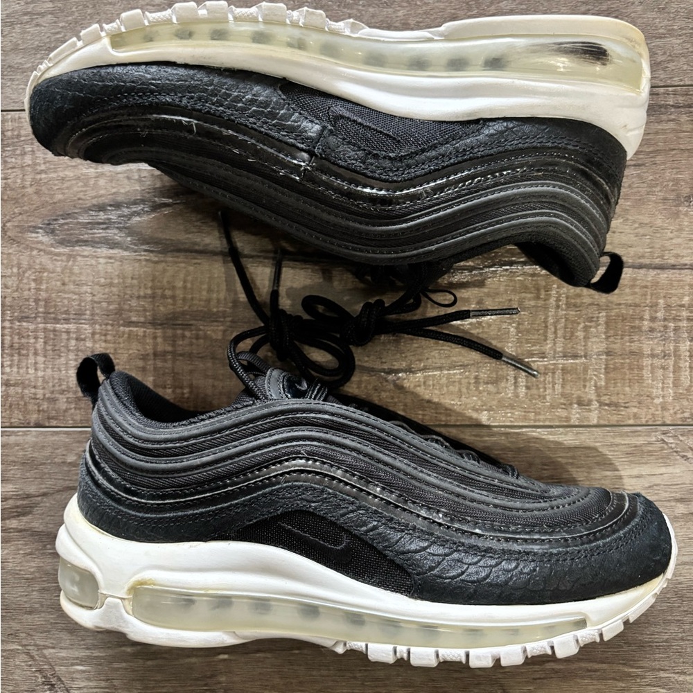 NIKE Women’s AIR MAX 97 PREMIUM "SNAKESKIN" BLACK SZ 7.5